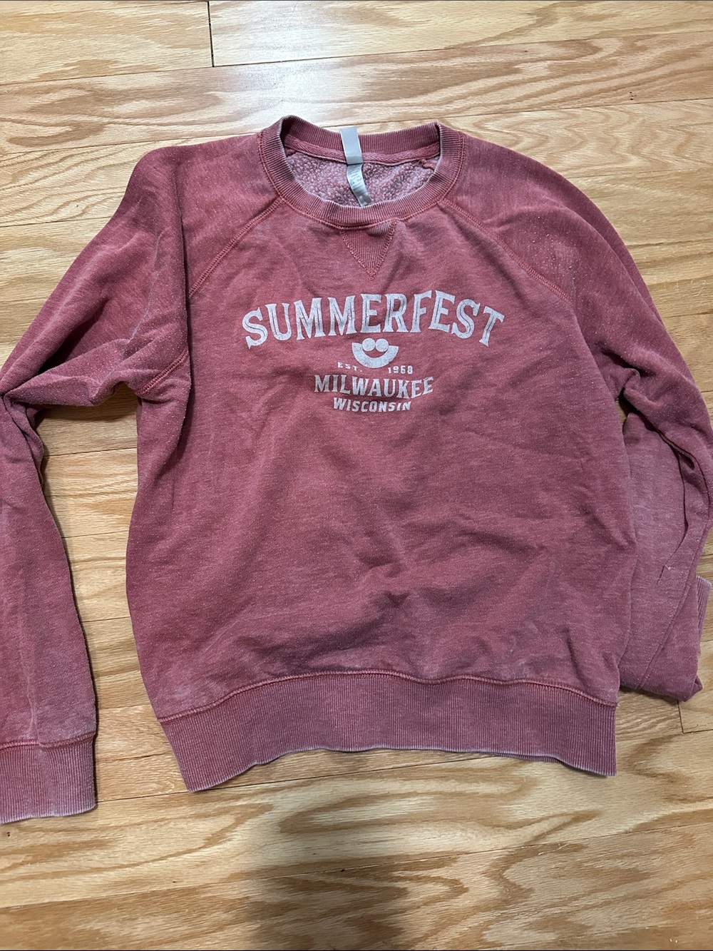 Summerfest Milwaukee Graphic Crewneck Sweatshirt - Pink